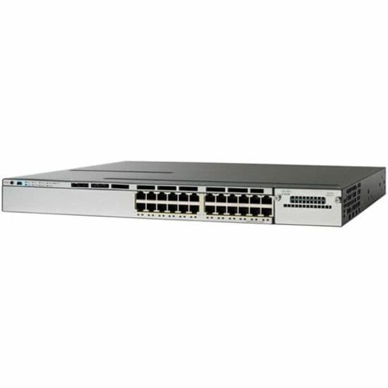 Cisco Catalyst 3750-X WS-C3750X-24P-S 24 Ports Manageable Ethernet Switch - Gigabit Ethernet - 10/100/1000Base-T