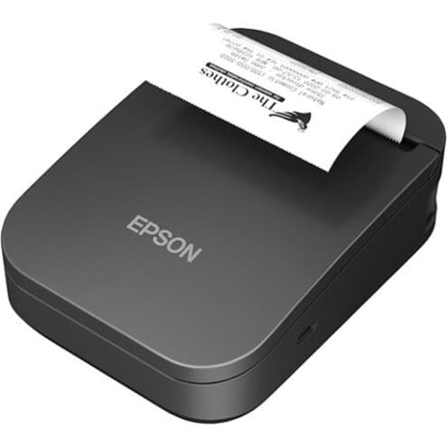 Epson TM-P80II-801 Mobile Direct Thermal Printer - Monochrome - Portable - Receipt Print - Bluetooth - Battery Included - Black
