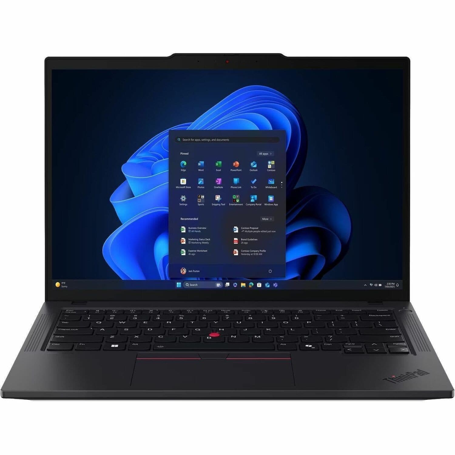 Lenovo ThinkPad T14 Gen 6 21QG000FAU 14" Touchscreen Copilot+ PC Notebook - WUXGA - 60 Hz - Intel Core Ultra 7 258V - 32 GB - 512 GB SSD - English Keyboard - Black