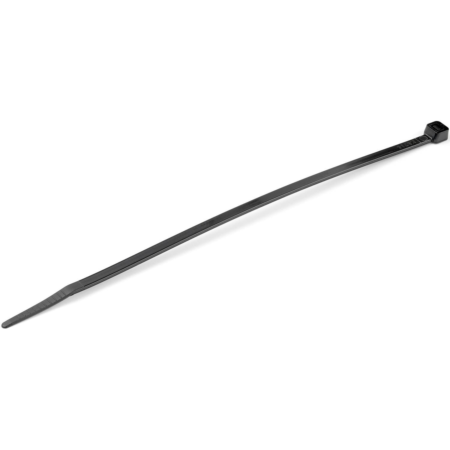 StarTech.com 100 Pack 8" Cable Ties - Black Large Nylon/Plastic Zip Ties Adjustable Network Cable Wraps UL TAA