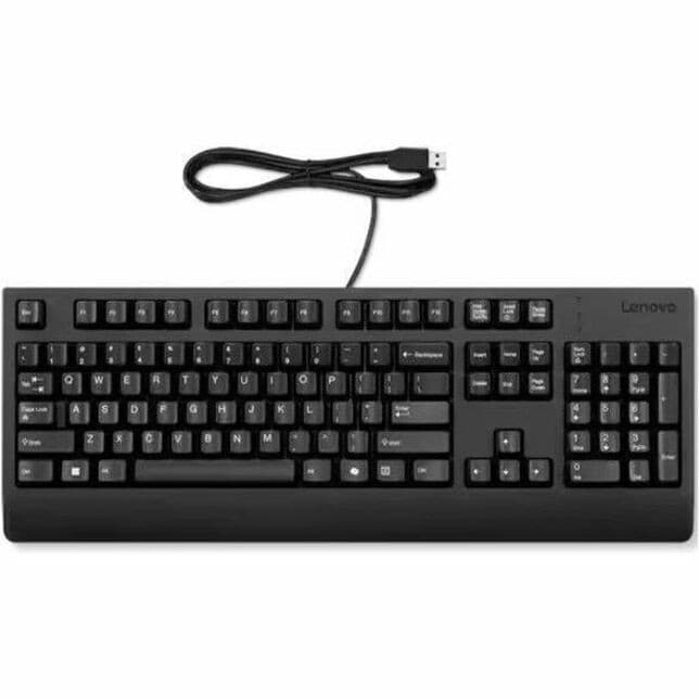 Lenovo Preferred Pro II Keyboard - Cable Connectivity - USB Type A Interface - English (US) - Black
