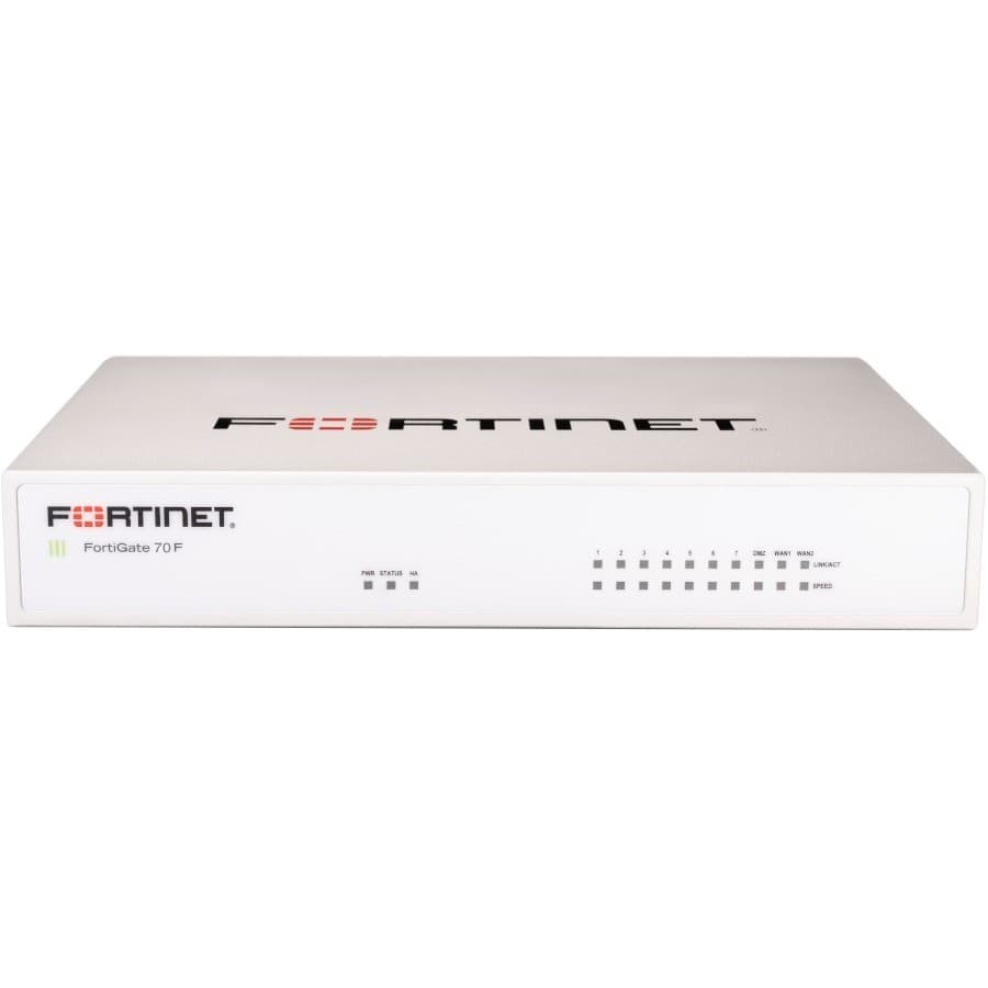Fortinet FortiGate FG-71F Network Security/Firewall Appliance - 1 Year 1 year 24x7 FortiCare Support + 1 year FortiGuard Unified Threat Protection (UTP)