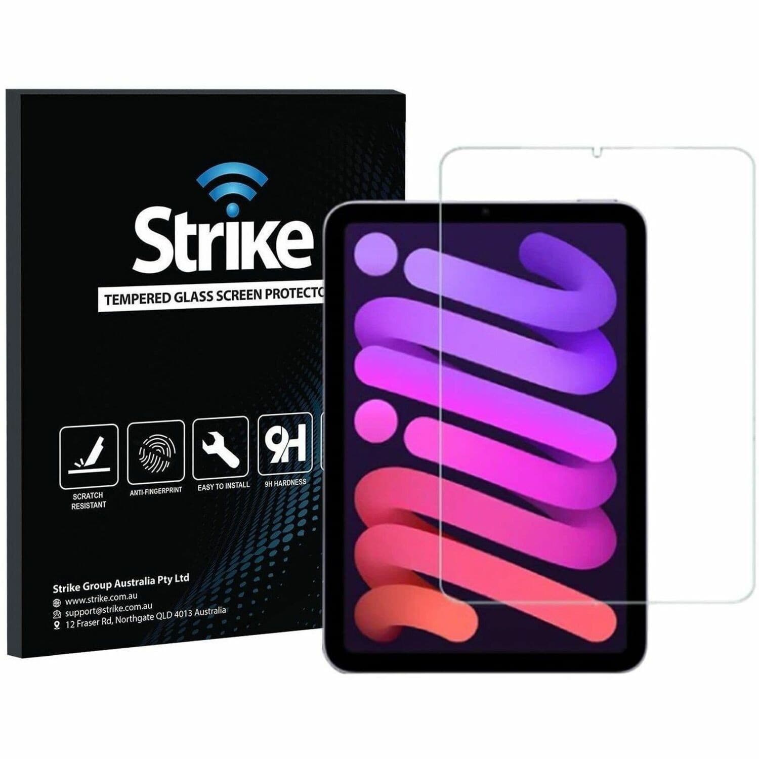 Strike 9H Tempered Glass Anti-glare Screen Protector for Apple iPad mini (6th Generation), iPad mini 7