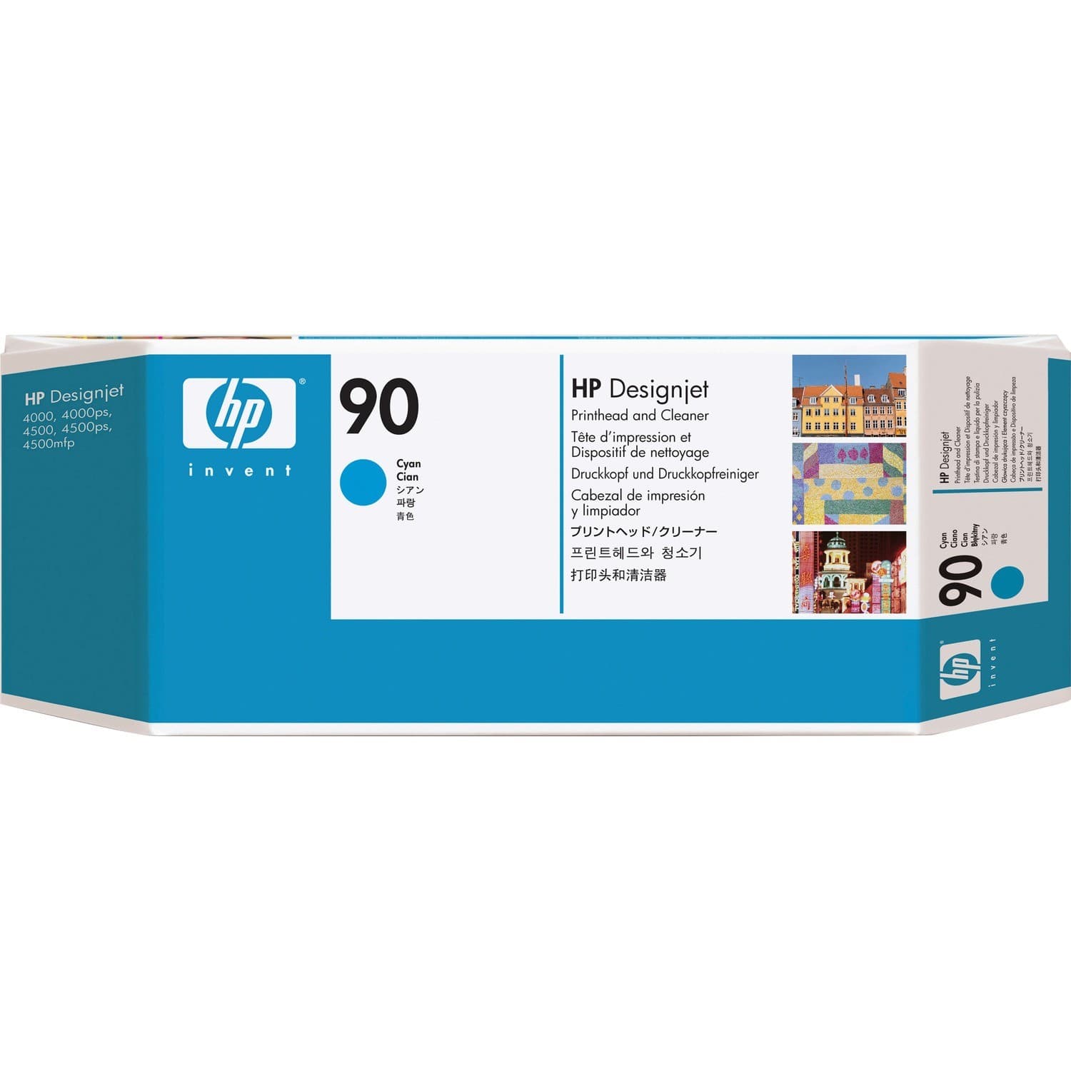 HP 90 (C5055A) Original Inkjet Printhead - Single Pack - Cyan - 1 Each