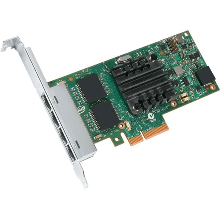 Intel I350 I350-T4 Gigabit Ethernet Card for Server - 10/100/1000Base-T - Plug-in Card