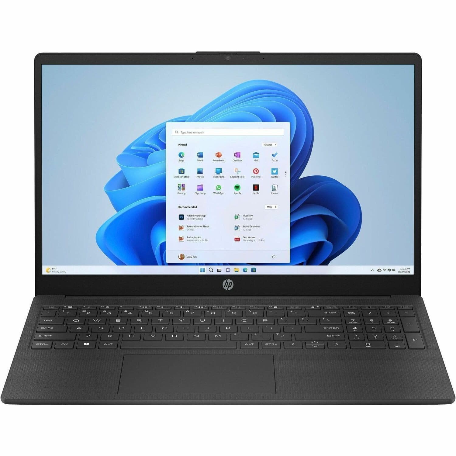 HP 15-fc0000 15-fc0832AU 15.6" Notebook - Full HD - AMD Ryzen 5 7530U - 16 GB - 256 GB SSD - Jet Black