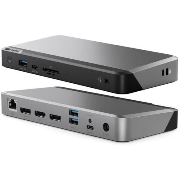 Alogic MX3 USB Type C Docking Station for Monitor, Notebook, Smartphone - Memory Card Reader - SD - 135 W - Black, Space Gray - TAA Compliant