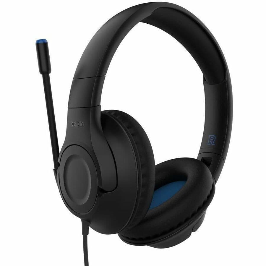 Belkin SoundForm Inspire Wired Over-the-ear, Over-the-head Stereo Headset - Black