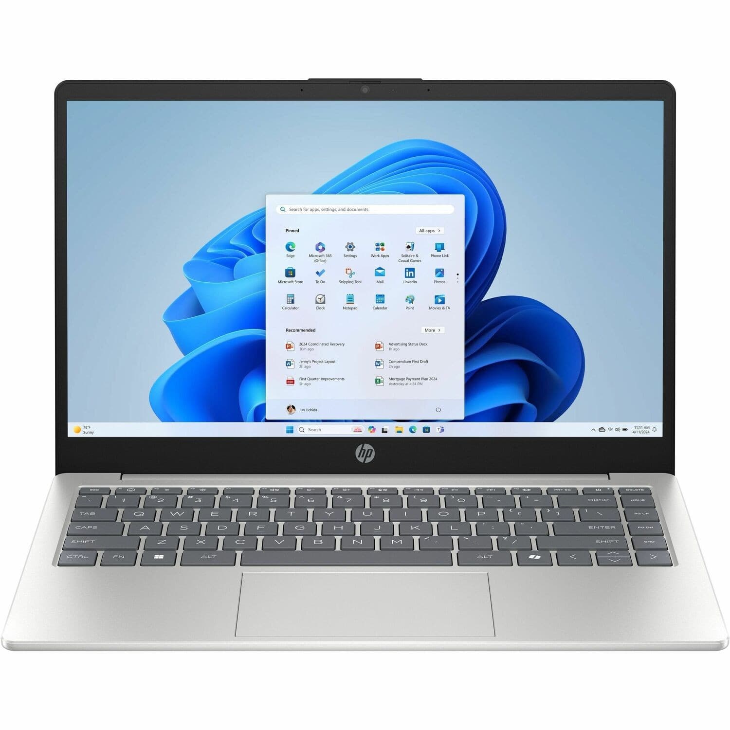 HP 14-hc0000 14-hc0035TU 14" Notebook - Full HD - Intel Core Ultra 5 225U - 16 GB - 512 GB SSD - Natural Silver