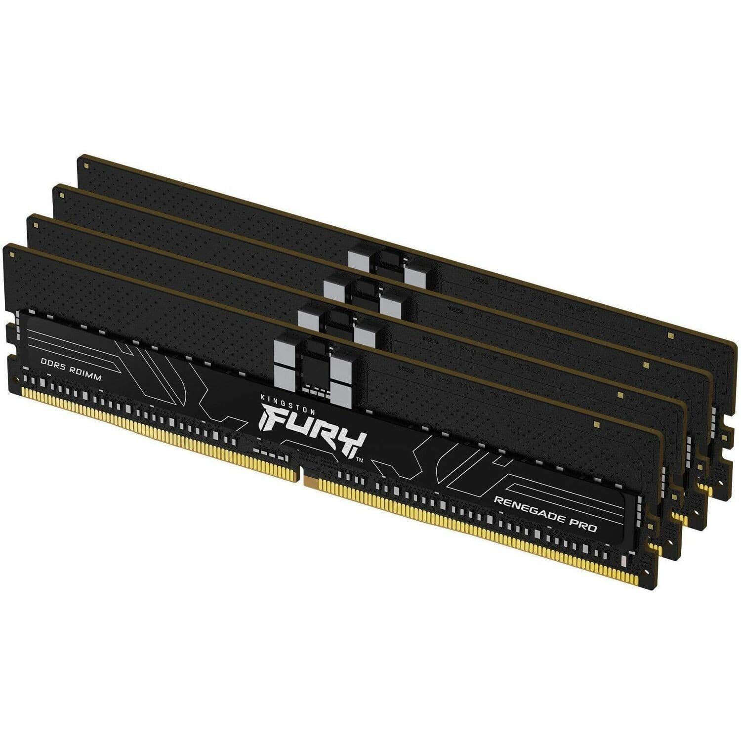 Kingston FURY Renegade Pro RAM Module for Motherboard - 128 GB (4 x 32GB) - DDR5-6000/PC5-48000 DDR5 SDRAM - 6000 MHz Single-rank Memory - CL32 - 1.35 V