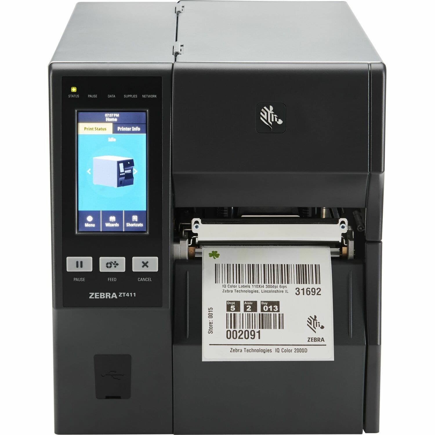 Zebra ZT411 Industrial, Manufacturing, Transportation & Logistic Direct Thermal Printer - Monochrome - Label Print - Fast Ethernet - USB - USB Host - Serial - Bluetooth 4.1 - Wireless LAN - UK, EU, AUS, JP