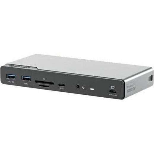 Alogic Universal DV4 USB Type C Docking Station for Monitor, Notebook, Desktop PC - Memory Card Reader - SD - 100 W - Space Gray
