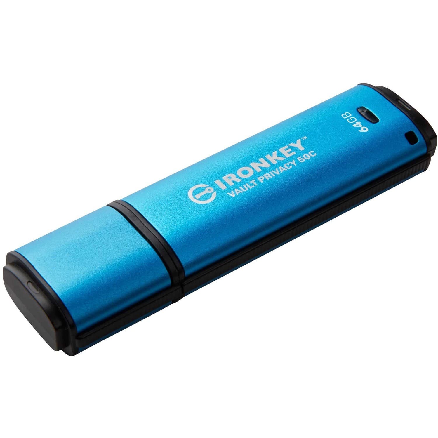 IronKey Vault Privacy 50 Series IKVP50C 64 GB USB 3.2 (Gen 1) Type C Flash Drive - 256-bit AES - TAA Compliant