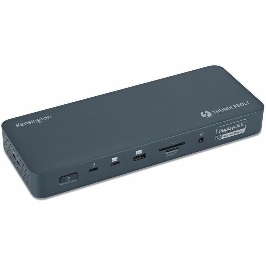Kensington SD5900T Thunderbolt 4 Docking Station for Notebook, Monitor - Charging Capability - Memory Card Reader - SD - Midnight Blue - Desktop